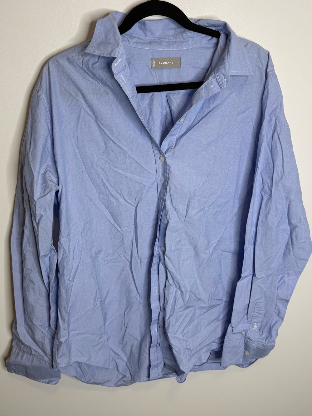 Everlane Light Blue Button-Down Shirt size 16